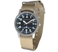 Messerschmitt ME262STB Unisex Quarzuhr wasserdicht 10ATM Edelstahl Textilarmband