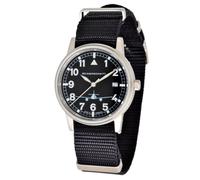 Messerschmitt ME262STs Unisex Quarzuhr wasserdicht 10ATM Edelstahl Textilarmband