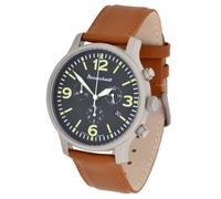 Messerschmitt Quarz Herren Flieger Chronograph Model 3H205 Edelstahl Ronda5030D