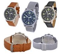 Messerschmitt Quarz Herren Flieger Chronograph Model 3H205 Edelstahl Ronda5030D
