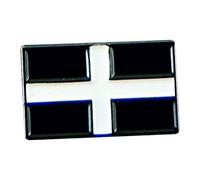 Metal Enamel Pin Badge Cornish Flag Cornwall