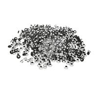 Metal Eyelets, 500 Stück Eisen Ösen, Stabil und Langlebig, Goldfarben - Gute Verarbeitung, Vielseitig Einsetzbar, Für Schuhe und DIY Bastelprojekte (YK4/5-C12 (mattschwarz))