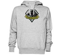 Metal Gear Solid Diamond Dogs Grau Kapuzenpullover Sweatshirt Unisex Herren Damen Größe L Grey Unisex Hoodie Size L