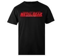 Metal Gear Solid - Logo Herren Schwarz T-Shirt Herren T-Shirt Regular