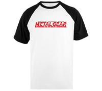 Metal Gear Solid - Logo Unisex-Baseball-T-Shirt Mit Kurzen Ärmeln