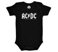 Metal Kids AC/DC (Logo) - Baby Body, schwarz, Größe 56/62 (0-6 Monate), offizielles Band-Merch