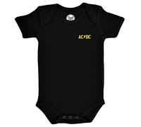 Metal Kids AC/DC (PWR UP) - Baby Body, schwarz, Größe 56/62 (0-6 Monate), offizielles Band-Merch