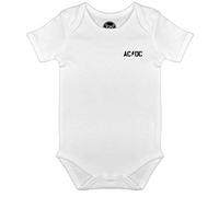 Metal Kids AC/DC (PWR UP) - Baby Body, weiß, Größe 68/74 (6-12 Monate), offizielles Band-Merch