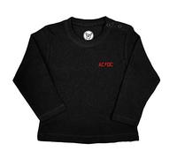 Metal Kids AC/DC (PWR UP) - Baby Longsleeve, schwarz, Größe 68/74 (6-12 Monate), offizielles Band-Merch