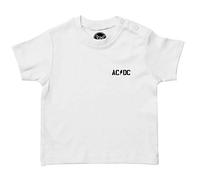 Metal Kids AC/DC (PWR UP) - Baby T-Shirt, weiß, Größe 68/74 (6-12 Monate), offizielles Band-Merch