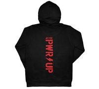 Metal Kids AC/DC (PWR UP) - Kinder Kapuzenjacke, schwarz, Größe 128 (8-9 Jahre), offizielles Band-Merch