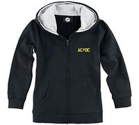 Metal Kids AC/DC (PWR UP) - Kinder Kapuzenjacke, schwarz, Größe 92 (2-3 Jahre), offizielles Band-Merch