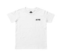 Metal Kids AC/DC (PWR UP) - Kinder T-Shirt, weiß, Größe 104 (4-5 Jahre), offizielles Band-Merch