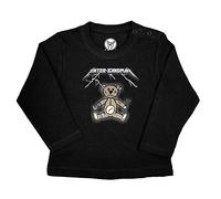 Metal Kids Enter Sandman (Metallica Tribute) - Baby Longsleeve, schwarz, Größe 80/86 (12-24 Monate), 100% Statement