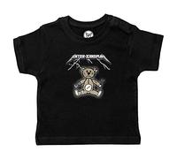 Metal Kids Enter Sandman (Metallica Tribute) - Baby T-Shirt, schwarz, Größe 80/86 (12-24 Monate), 100% Statement