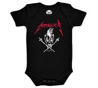 Metal Kids Metallica (Scary Guy) - Baby Body, schwarz, Größe 68/74 (6-12 Monate), offizielles Band-Merch