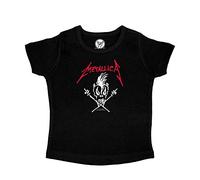 Metal Kids Metallica (Scary Guy) - Girly Shirt, schwarz, Größe 128 (8-9 Jahre), offizielles Band-Merch