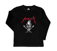 Metal Kids Metallica (Scary Guy) - Kinder Longsleeve, schwarz, Größe 116 (6-7 Jahre), offizielles Band-Merch