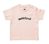Metal Kids Motörhead (Logo) - Baby T-Shirt, Hellrosa, Größe 56/62 (0-6 Monate), offizielles Band-Merch
