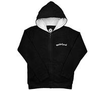 Metal Kids Motörhead (Red Banner) - Kinder Kapuzenjacke, schwarz, Größe 92 (2-3 Jahre), offizielles Band-Merch