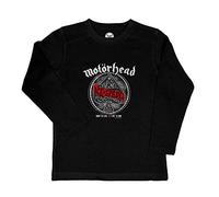 Metal Kids Motörhead (Red Banner) - Kinder Longsleeve, schwarz, Größe 128 (8-9 Jahre), offizielles Band-Merch