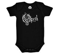 Metal Kids Opeth (Logo) - Baby Body, schwarz, Größe 68/74 (6-12 Monate), offizielles Band-Merch