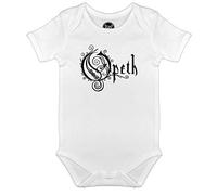 Metal Kids Opeth (Logo) - Baby Body, weiß, Größe 80/86 (12-24 Monate), offizielles Band-Merch