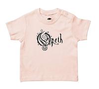 Metal Kids Opeth (Logo) - Baby T-Shirt, Hellrosa, Größe 68/74 (6-12 Monate), offizielles Band-Merch