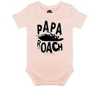 Metal Kids Papa Roach (Logo/Roach) - Baby Body, mehrere Farben, Größen von 56 bis 86 (0 bis 24 Monate), offizielles Band-Merch