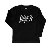 Metal Kids Slayer (Logo) - Kinder Longsleeve, schwarz, Größe 116 (6-7 Jahre), offizielles Band-Merch