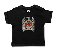 Metal Kids Slayer (Silver Eagle) - Baby T-Shirt, schwarz, Größe 56/62 (0-6 Monate), offizielles Band-Merch