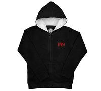 Metal Kids Slayer (Silver Eagle) - Kinder Kapuzenjacke, schwarz, Größe 104 (4-5 Jahre), offizielles Band-Merch
