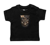 Metal Kids Volbeat (Anchor) - Baby T-Shirt, schwarz, Größe 80/86 (12-24 Monate), offizielles Band-Merch