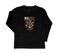 Metal Kids Volbeat (Anchor) - Kinder Longsleeve, schwarz, Größe 92 (2-3 Jahre), offizielles Band-Merch