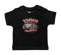 Metal Kids Volbeat (Rock 'n Roll) - Baby T-Shirt, schwarz, Größe 68/74 (6-12 Monate), offizielles Band-Merch