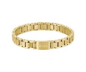Metal Link Essentials Gravurarmband, Edelstahl, IP Gold