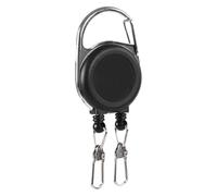 Metal Retractable Keychain - ABS, Double Head Heavy Duty Card Holder Keychain | Belt Clip Key Ring With 23.6in Steel Cord, Nurse Accessories For Home, Fishing, Office, Outdoor, Everyday Carry