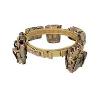 Metalakaer Taktischer Hüftgurt, 5-in-1, mit Patronentasche, Zubehörtaschen, Outdoor-Patrol, multifunktional, Molle-Nylon, abnehmbar, verstellbar, taktischer Gürtel, Schwarz, CP Camo, M