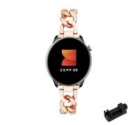 Metall Armbänder für Amazfit GTR Mini Armband Damen Edelstahl Verstellbares Elegantes Bänder für Amazfit GTR Mini Ersatzarmband Kompatibel mit Amazfit GTR Mini Uhrenarmband für Frauen (Roségold)