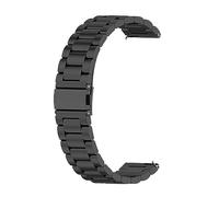 Metall Armband Kompatibel mit Amazfit Bip/Bip lite/Bip 3 / Bip 3 Pro/Bip U/Bip U pro/Bip S Armbänder, Edelstahl Ersatzarmband Uhrenarmband für Damen Herren (Black, One Size)