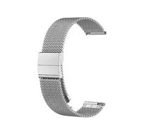Metall Armband Kompatibel mit Amazfit Bip/Bip lite/Bip 3 / Bip 3 Pro/Bip U/Bip U pro/Bip S Armbänder, Mesh Gewebte Edelstahl Ersatzarmband Uhrenarmband für Damen Herren (Silver, One Size)
