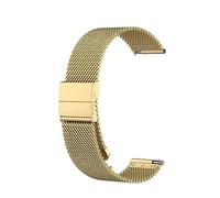 Metall Armband Kompatibel mit Amazfit Bip/Bip lite/Bip 3 / Bip 3 Pro/Bip U/Bip U pro/Bip S Armbänder, Mesh Gewebte Edelstahl Ersatzarmband Uhrenarmband für Damen Herren (Gold, One Size)