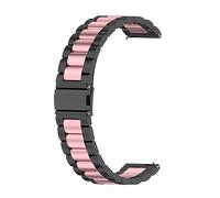 Metall Armband Kompatibel mit Amazfit Bip/Bip lite/Bip 3 / Bip 3 Pro/Bip U/Bip U pro/Bip S Armbänder, Edelstahl Ersatzarmband Uhrenarmband für Damen Herren (Pink, One Size)