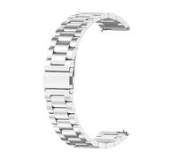 Metall Armband Kompatibel mit Amazfit Bip/Bip lite/Bip 3 / Bip 3 Pro/Bip U/Bip U pro/Bip S Armbänder, Edelstahl Ersatzarmband Uhrenarmband für Damen Herren (Silver, One Size)