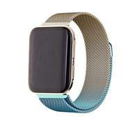 Metall Armband Kompatibel mit Oppo Watch 41mm/46mm Armband Edelstahl Bunt Ersatz Mesh mit Magnetische Für Herren Damen Uhrenarmband Für Oppo Watch 41mm/46mm (C,46mm)