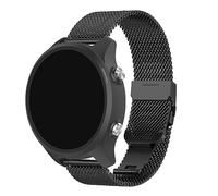 Metall Armband Kompatibel mit Polar Vantage M / M2 Armbänder, 22mm Mesh Gewebte Edelstahl Ersatzarmband Uhrenarmband für Damen Herren (Black, One Size)