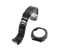 Metall-Edelstahl-Nachrüstsatz, passend for Casio GA-2100/2110/GM-21000(Black kit,For GA-2100/2110/B2100)