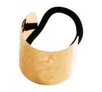 Metall-Haargummi - elastische geometrische Pferdeschwanz-Manschette | stilvolles, exquisites Haar-Manschettenwickel-Accessoire, minimalistische Gold-Silber- , langer Schwanz. Schlüsselwort |