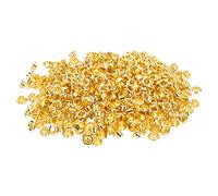 Metall Ösen 500 Stück, Robuste Eisen Ösen Set, Goldfarben, Langlebig und Vielseitig - Feine Verarbeitung, Gute Zähigkeit, Ideal für DIY Bastelprojekte und Kleidung (YK4/5-001 (Gold))