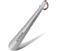 Metall Schuhlöffel Edelstahl 30cm Shoe Horn silber,stabil, Öse, Seil